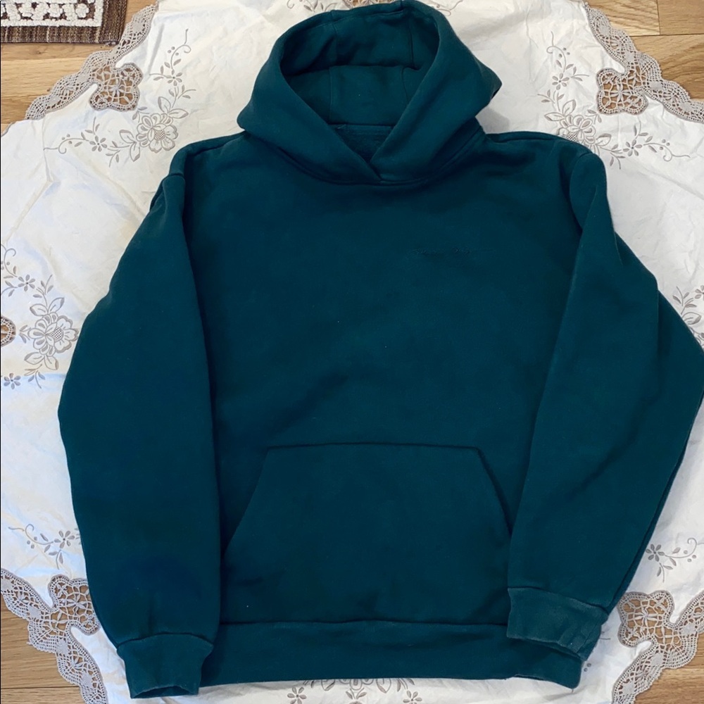 Maniere De Voir Hooded Sweatshirt in Hunter Green